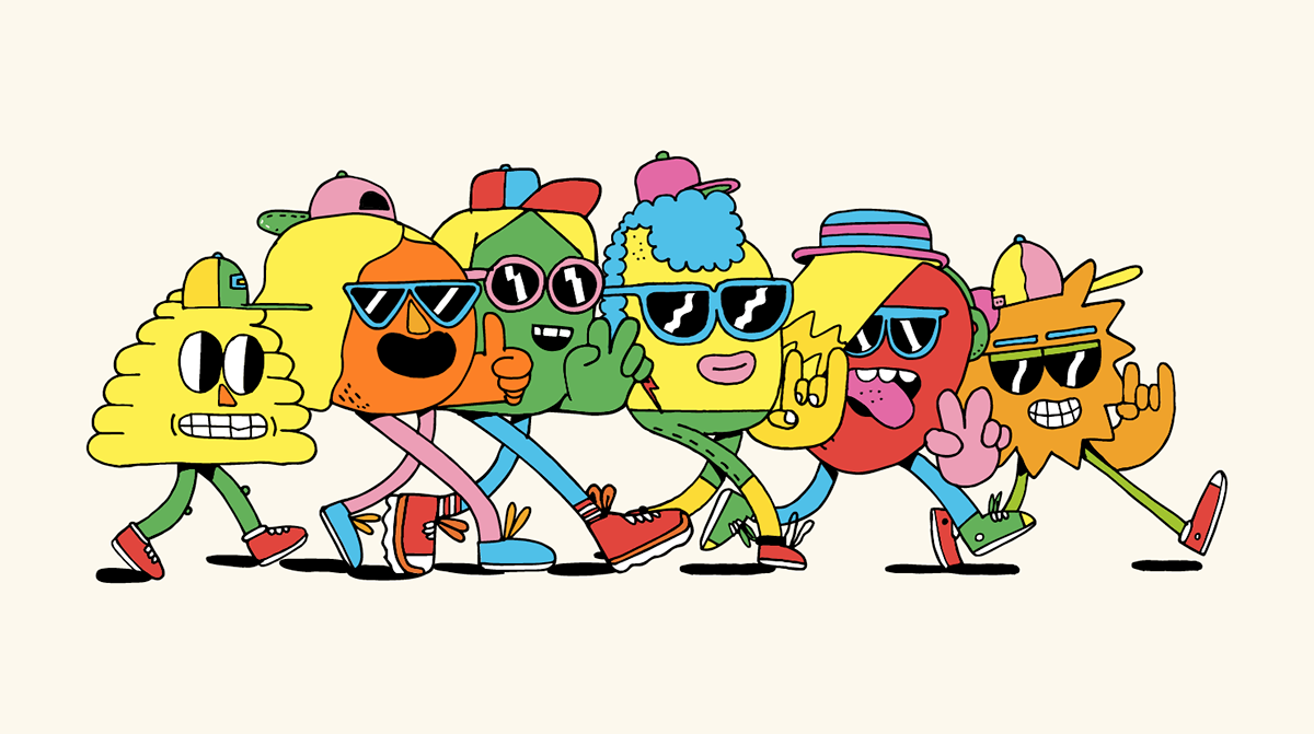 “森令伙伴”插画形象展示