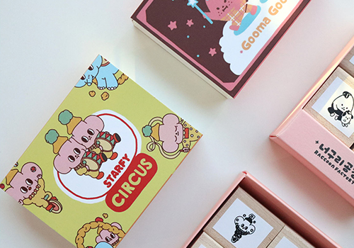 IP衍生品设计——邮票系列浣熊工厂