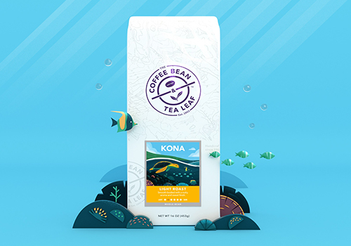 咖啡豆和茶叶包装插图集欣赏
