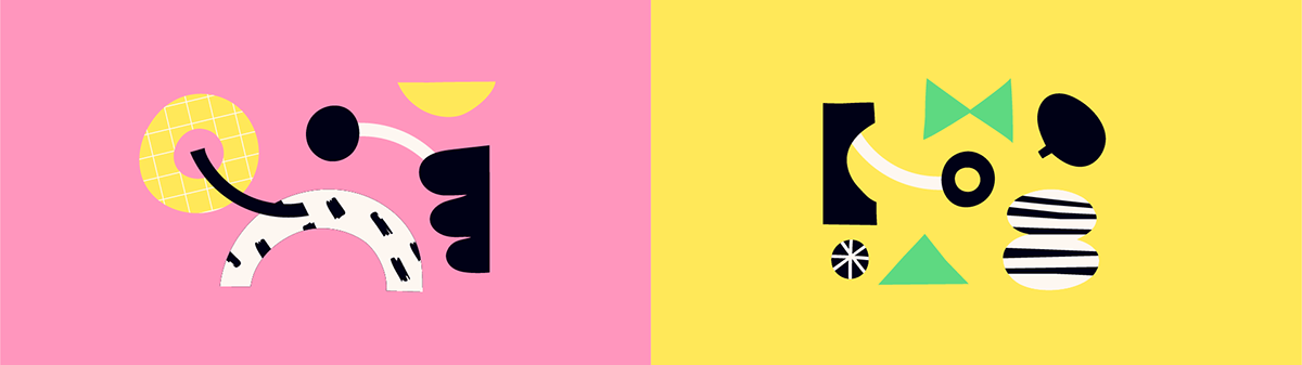 几何图形构造差异化动画IP