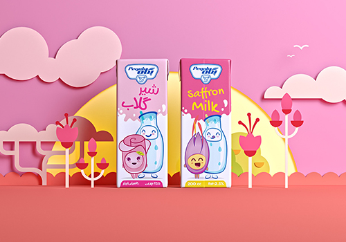 儿童牛奶瓶装卡通动画形象产品欣赏
