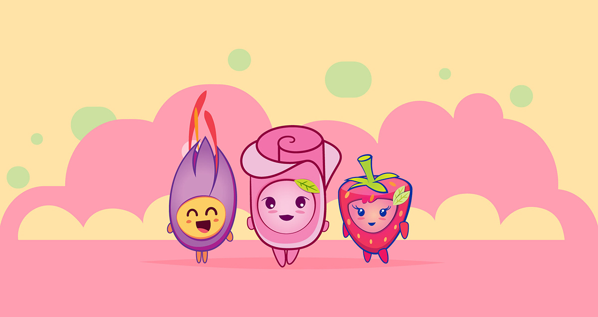 儿童牛奶瓶装卡通动画形象产品欣赏