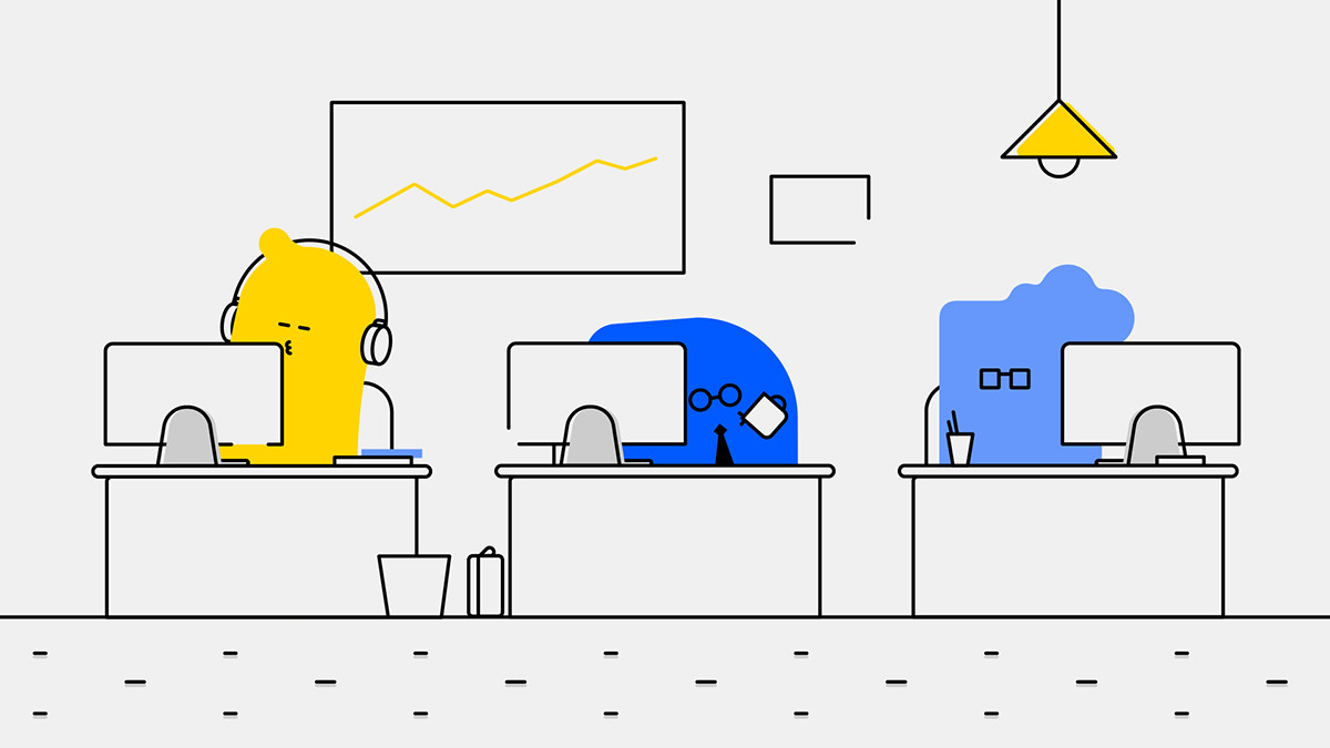 几何图形原创IP形象设计欣赏