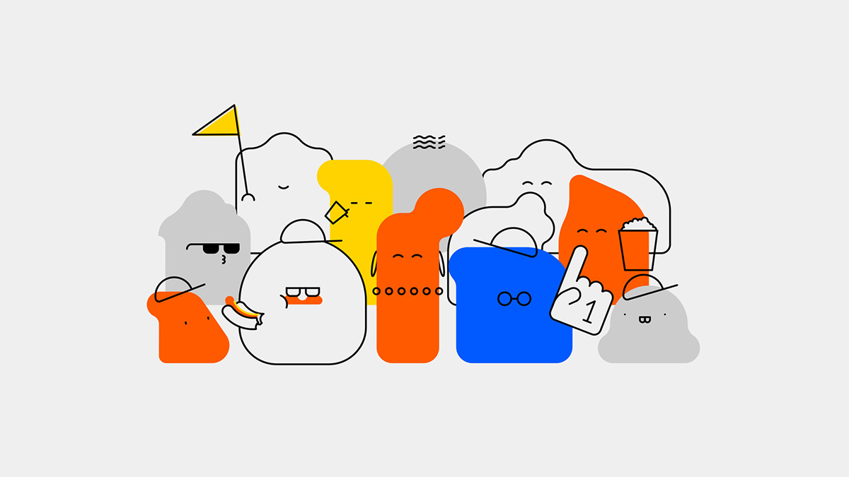 几何图形原创IP形象设计欣赏