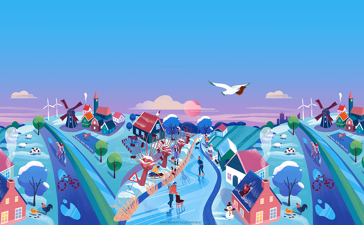 特色风景插画形象设计欣赏