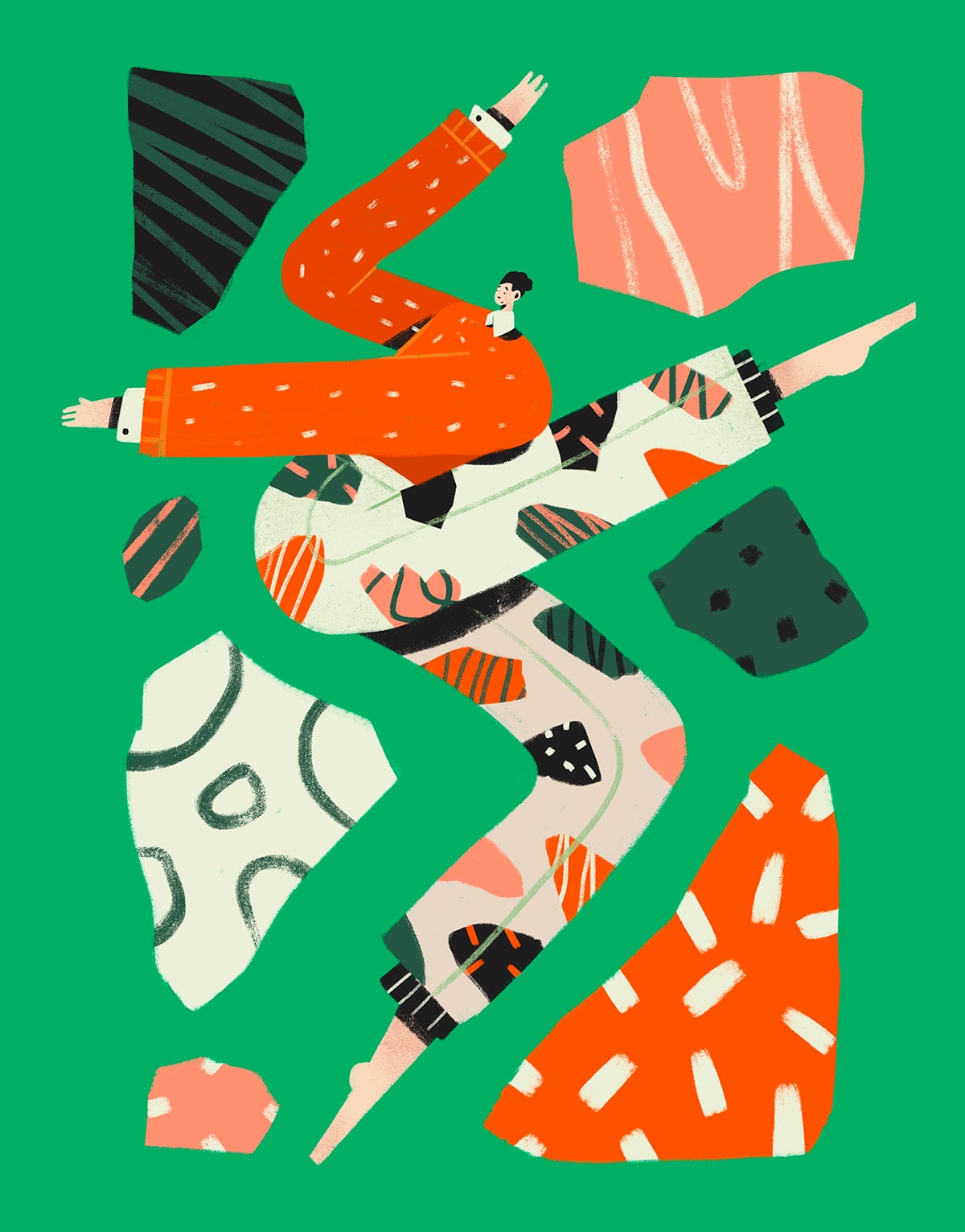 几何图形构造多变有趣的原创IP形象