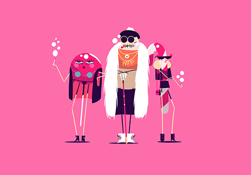 糖果插图原创动态人物形象设计