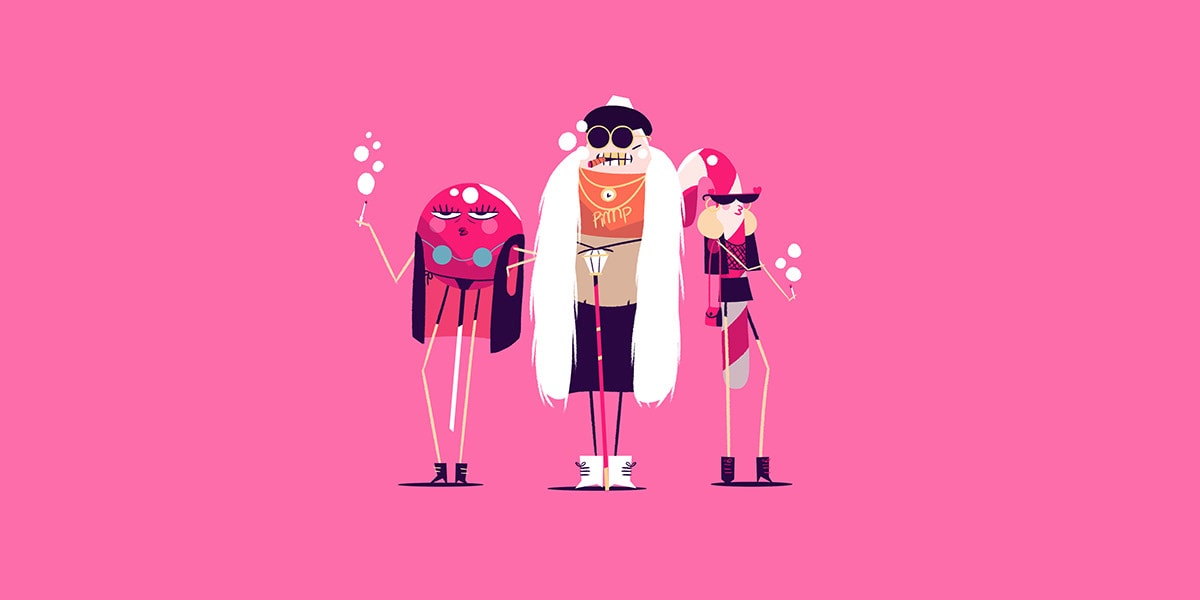 糖果插图原创动态人物形象设计