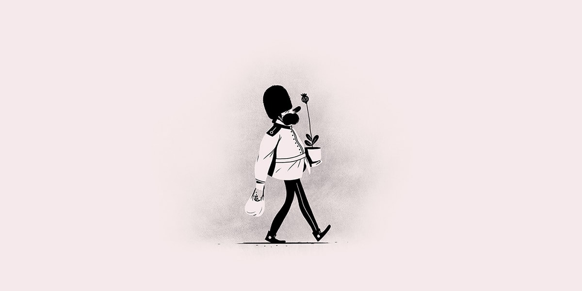 黑白漫画原创滑稽角色欣赏