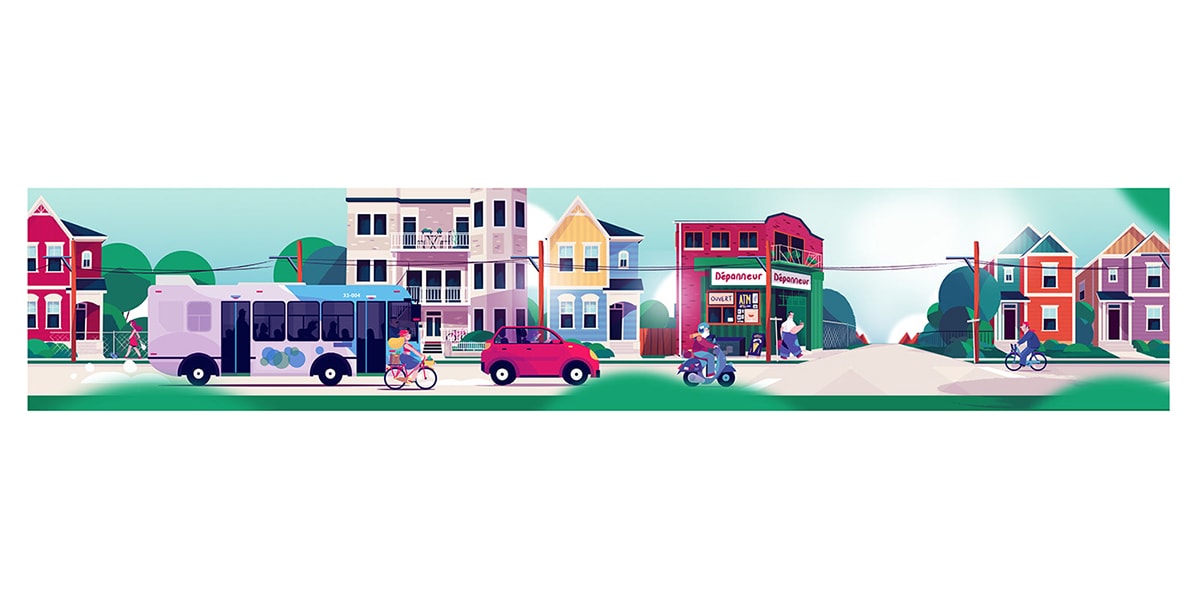 安全骑车的创意性插图设计欣赏