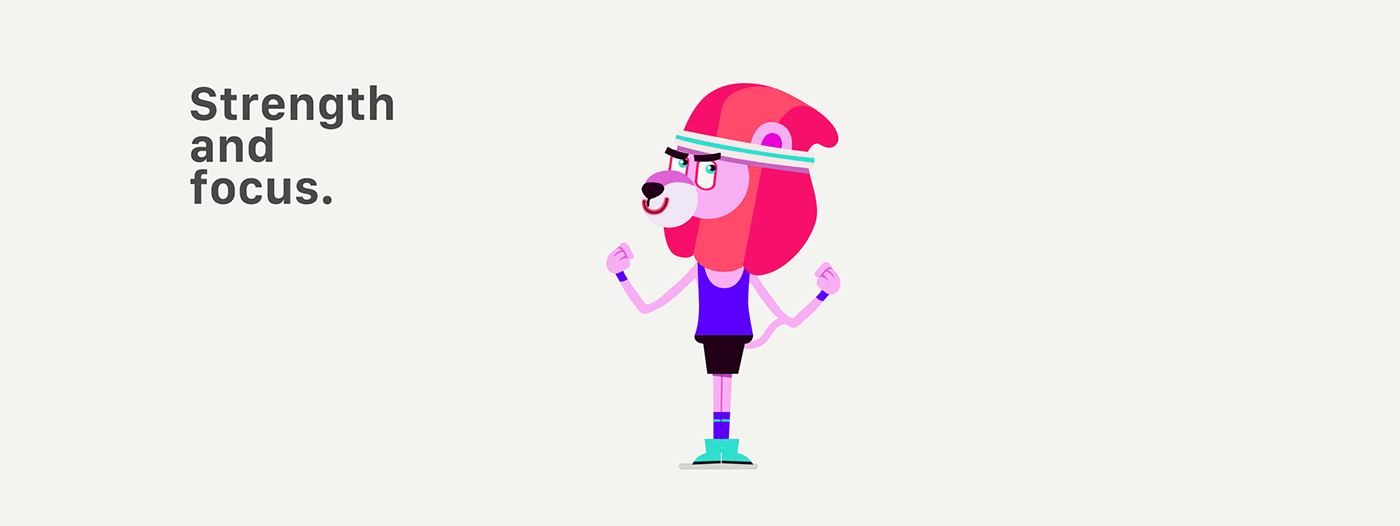 创意十足的谷歌健身动画表情包