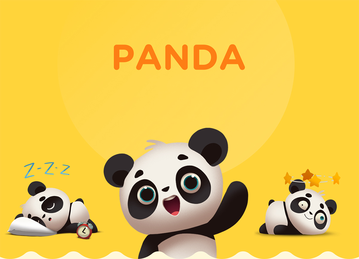 呆萌可爱的原创IP卡通形象展示