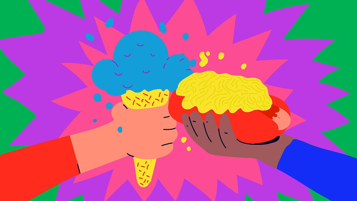 说唱音乐节插画设计欣赏