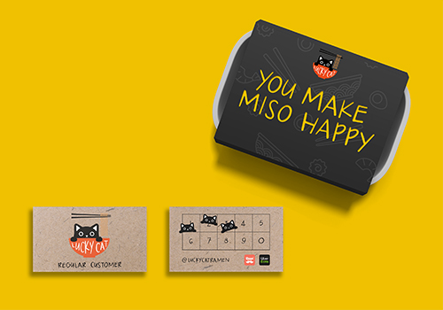 深圳IP设计策划幸福猫拉面品牌IP形象