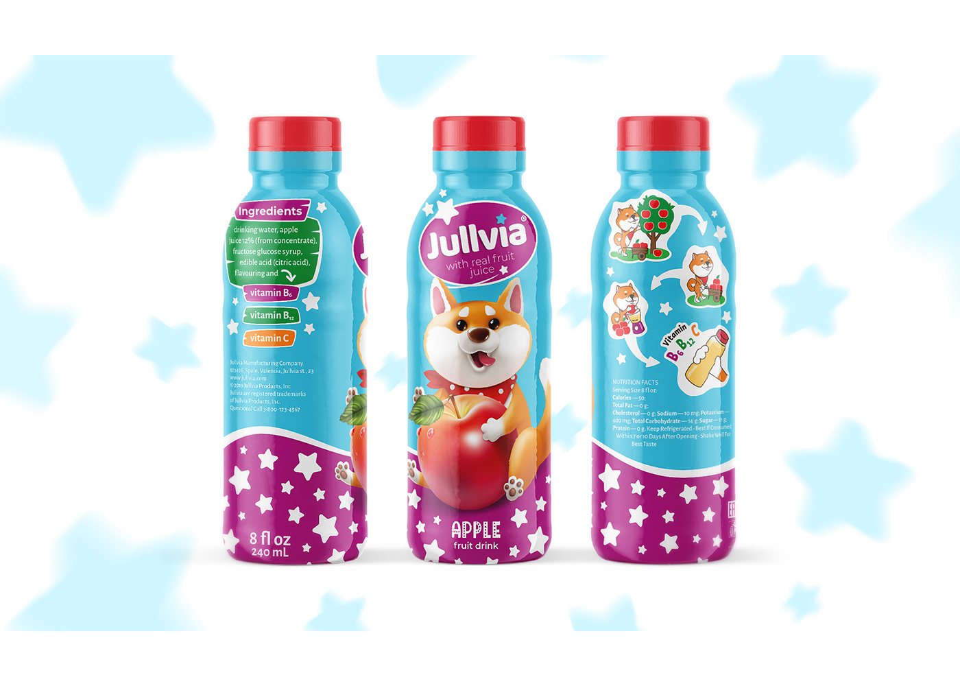 来自西班牙的儿童果汁饮料的IP形象设计